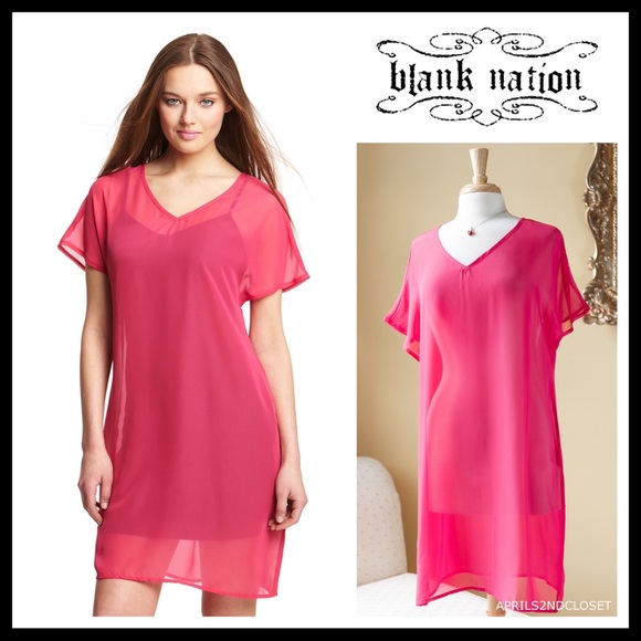 SWIM COVERUP SHEER V-NECK TUNIC MINI DRESS - Picture 8 of 8